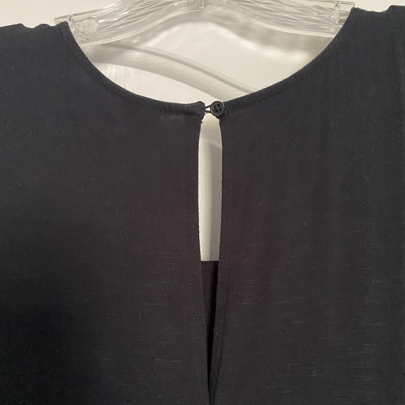 Old Navy Women’s Black Ruffle Flutter Sleeve Swing Dress Medium M - Picture 5 of 6